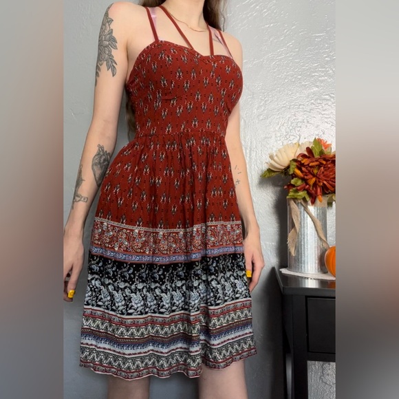 Xhilaration Brand Bohemian Style Dress, Size Small - Picture 2 of 7